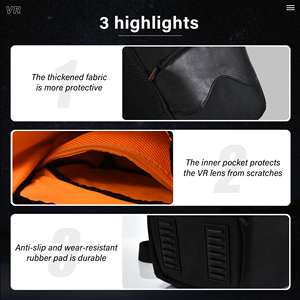 Vente chaude STARTRC Jeux Organisateur Stand Accessoire Sac Étanche pour Meta Quest 3S/<span class=keywords><strong>3</strong></span>/2 VR/AR Lunettes et <span class=keywords><strong>HTC</strong></span> VIVE <span class=keywords><strong>Focus</strong></span> Vision - Product Image 6