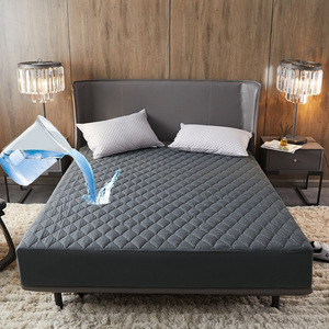 Waterproof Mattress Pad,Quilted Fitted Mattress <b>Cover</b>, Deep Pocket Microfiber Super Soft Mattress Topper - Product Image 3