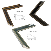 Cadre en bois MDF W50 H35mm 3 couleurs, moulure de cadre photo exquise et grandiose, fabriquée à la main, pour peintures à l'huile maîtresses, décoration intérieure, OEM