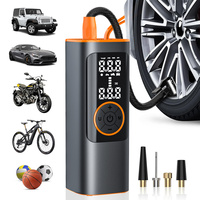 Wireless Electric Air Pump Portable Car Air Compressor Pump Aluminum Digital Tire Inflator for Car Bike Motorcycle