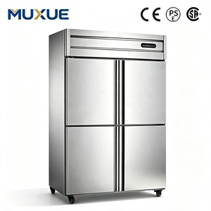 MUXUE ขายส่งตู้แช่แข็งสแตนเลสแบบ OEM 4/6 ประตู ขนาด 1.2/1.8 เมตร สำหรับครัวเชิงพาณิชย์ - Product Image 1