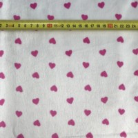 Couverture pour bébé en tissu miniature en forme de cœur, douce et moelleuse, personnalisable, fabriquée en tissu textile pour la maison en fibre de polyester 100%