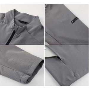 Chaqueta de Hombre para Exteriores, Tejida, con Cuello Alto, Resistente al Viento e Impermeable, Deportiva, de Corte Holgado, para Otoño e Invierno - Product Image 4