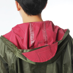 Imperméable Oxford pour adulte, poncho long coupe-vent, vêtement de pluie de voyage, vert foncé, bleu marine, origine Yiwu, poids 1000g - Product Image 3