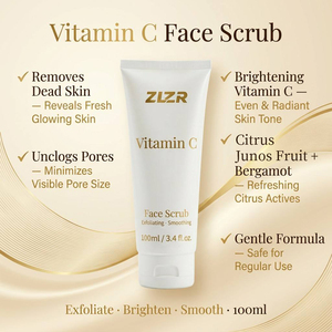 Gommage à la vitamine C avec yuzu et bergamote 100ml, éclaircissant, exfoliant, élimine les peaux mortes, désobstrue les pores, lisse la peau - Product Image 5