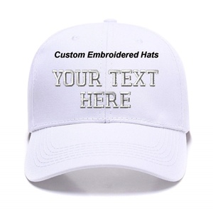 Custom Text Embroidered Personalized Letter Initials 5-panel Sporty Baseball Cap Unstructured Cotton <b>Dad</b> <b>Hats</b> Waterproof Hip Hop - Product Image 1
