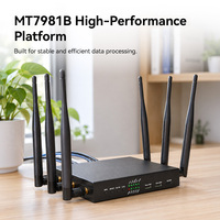 Router WiFi 6 AX3000 Kelas Komersial dengan Akses Nirkabel Dual Band dan Port Jaringan Gigabit untuk Kantor