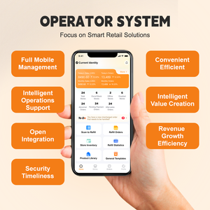 Distributeur automatique intelligent Qingo double SIM, IA, 24 heures, 418L, en acier inoxydable, écran tactile, paiement 5G, direct usine - Product Image 3