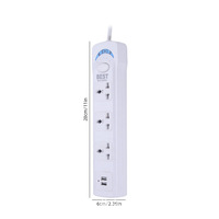 Assurance commerce extérieur moyen-orient arabie saoudite SASO norme britannique prise britannique USB prise de multiprise en plastique écologique