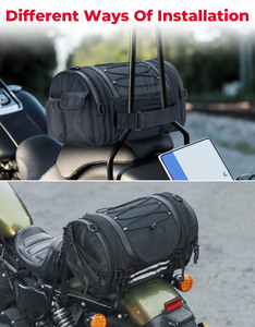 Muestra Gratuita, Bolsa Impermeable para Colgar en Bicicleta o Motocicleta, de Gran Capacidad (40L), para Viajes, Almacenamiento en Seco, Bolsa Trasera para Ciclismo - Product Image 3