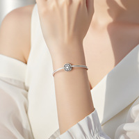 Bijoux créatifs en argent Sterling personnalisés S925 Collection de symboles religieux perles logo personnalisé breloque perle pour la fabrication de bracelets à bricoler soi-même