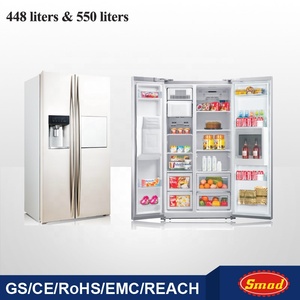 Réfrigérateur à multiportes en aluminium 550L, réfrigérateur latéral, avec machine à glace et mini bar à vendre - Product Image 5