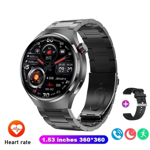 Smartwatch Sportivo da Uomo con Grande Schermo HD Rotondo, Chiamate BT, Altimetro, Impermeabile IP67, in Acciaio Inossidabile, Smart <span class=keywords><strong>Watch</strong></span> <span class=keywords><strong>4</strong></span> <span class=keywords><strong>PRO</strong></span> - Product Image 2