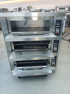 เตาอบไฟฟ้าเชิงพาณิชย์ 3 ชั้น 6 ถาด สำหรับครัวเชิงพาณิชย์ อุปกรณ์ทำเบเกอรี่ เตาอบแบบวางบนโต๊ะ - Product Image 5