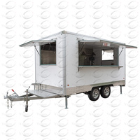 Chariot de supermarché vente populaire en aluminium, café mobile, bar à icecron fabriqué par la chine, célèbre usine de remorque alimentaire professionnelle