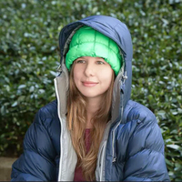 Gorro ligero relleno de ganso para hombre y mujer, a prueba de viento, a la moda, para exteriores