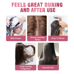 프라이빗 라벨 실키 스무스 퍼퓸 샴푸 앤 컨디셔너 내추럴 유기농 코코넛 콜라겐 케라틴 손상모 리페어 샴푸 - Product Image 6