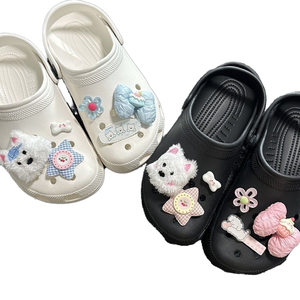 Mignon <span class=keywords><strong>West</strong></span> Highland bricolage accessoires de chaussures à nœud amovible bricolage chaussures de grotte avec boucle et ne pas frapper les fleurs pour les fournitures d'artisanat - Product Image 2