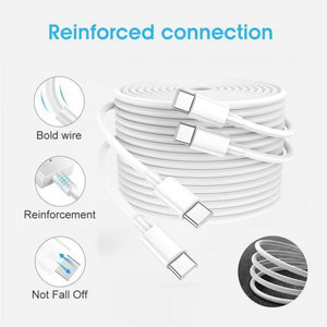 Cáp sạc nhanh USB C to USB C bằng đồng nguyên chất tốc độ cao 3A 1M 2M, hỗ trợ PD 20W, truyền dữ liệu cho iPhone - Product Image 4