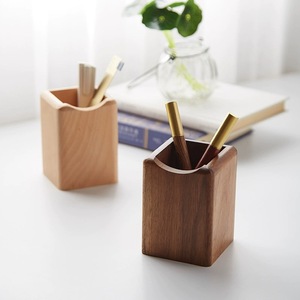 Support à stylos carré en bois Deep Space, fait main, style <span class=keywords><strong>vintage</strong></span>, accessoire <span class=keywords><strong>de</strong></span> <span class=keywords><strong>bureau</strong></span>, <span class=keywords><strong>organisateur</strong></span> <span class=keywords><strong>de</strong></span> papeterie - Product Image 2