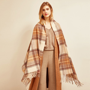 Bufanda de Cachemira con Diseño Escocés a Cuadros para Invierno, Chal Cálido Extra Grande Unisex, Venta al Por Mayor - Product Image 2