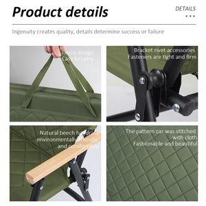 Silla de Playa Plegable Portátil Ligera y Cómoda para Jardín al Aire Libre, Personalizable, con Doble Asiento - Product Image 5