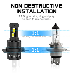 Kaidengzhe Nueva Bombilla <span class=keywords><strong>LED</strong></span> para Faros Delanteros con Certificación ECE <span class=keywords><strong>R37</strong></span> H7/H4/H11/9005 60W 6000LM 6000K Canbus 1:1 IP67 Impermeable - Product Image 3