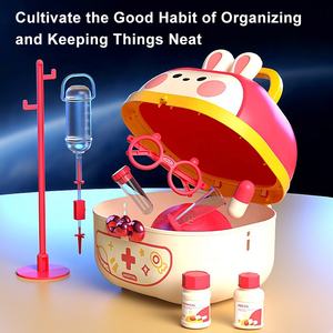 कस्टम सिम्युलेटर रोल प्ले मेडिकल डॉक्टर किट सेट प्रारंभिक शैक्षिक खिलौना एक डॉक्टर नर्स इंजेक्शन परामर्श किट देखें - Product Image 6