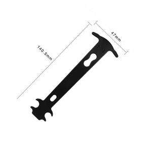 Regla de medición de cadena de 140,5 mm, herramienta metálica para medir el desgaste de la cadena de bicicleta, para reparación de bicicletas de montaña - Product Image 1