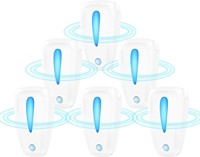 Répulsif Électrique Ultrasonique Anti-Souris en ABS avec LED, Écologique, Contrôle Efficace des Fourmis dans les Jardins, Couverture de 100-150m