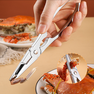 Herramienta de cangrejo de acero inoxidable de ocho piezas, pinzas de Metal duraderas, agujas, tijeras para comer cangrejos peludos, juego de herramientas para mariscos - Product Image 5