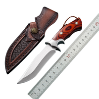 Hot Sale Russland Feste Klinge Alle Stahl messer Outdoor Wandern Steak Messer Camping Bush craft Big Knives