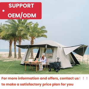 Produttore di tende Foerstine grande famiglia campeggio esterno tenda doppio strato parasole campeggio <span class=keywords><strong>3</strong></span> + persone 2 camere tenda Oxford - Product Image 4