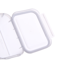 Contenants en plastique réutilisables sans BPA avec couvercles, empilables, transparents, hermétiques, boîtes de rangement pour la cuisine, design durable et gain de place