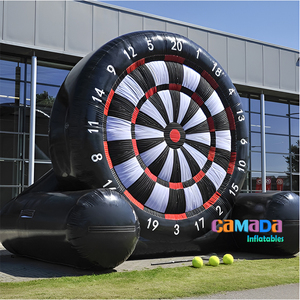 Gioco Gonfiabile Bersaglio da Calcio con Freccette e Palloni, Pubblicitario, Nero, per Sport - Product Image 3