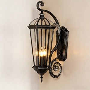 Lampes murales rétro européennes en aluminium pour extérieur, jardin, paysage, étanches IP65, balcon, couloir, lampes murales LED pour extérieur - Product Image 1