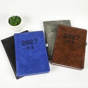2027 Spanish Notebook A5 Business Style <b>Thread</b>-<b>Locked</b> Binding Customizable Logo Promotional Calendar - Product Image 1