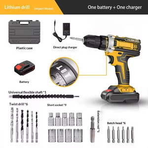 Drill a pistola ricaricabile al litio 21V con velocità regolabile a due velocità e funzione reversibile per la riparazione <span class=keywords><strong>di</strong></span> - Product Image 5