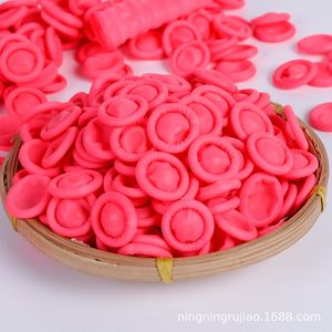 Pink Latex Finger Cots Non-Slip Oil Proof Disposable Fingertip Protection General Use - Product Image 4