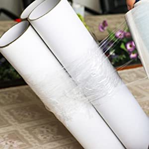 Película Estirable Transparente Industrial LLDPE BOMEI PACK de 50 cm x 500 m, Envoltura de Calidad con Fuerte Adhesión para Exportación - Product Image 4