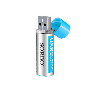 Sorbo AA USB Rechargeable Battery 1.5V 1200mAh 2-Pack Lithium Polymer For Camera Toy Model - Product Image 5