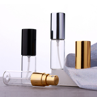 SUMEEAR Mini flacon de parfum en verre transparent portable de 10ml flacon d'échantillon de pulvérisation rechargeable pour testeur de bouteilles de pulvérisation à pompe atomiseur