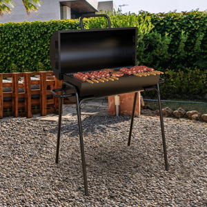 <b>Oil</b> <b>Drum</b> <b>BBQ</b> Grill Portable Charcoal Outdoor Multifunctional Windproof Grill For Braised Meat Cooking - Product Image 1