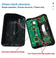 Nouvelle Horloge d'Échecs Numérique en Plastique 2026 avec Fonction de Retard et Bonus, Prix Abordable, OEM ODM pour Jeux d'Échecs