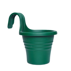 balcony decorative planter wireless hanging plastic flower pot with hook