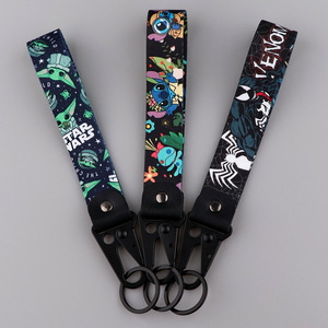 300 conceptions Anime Logo cuir aigle bec <span class=keywords><strong>porte</strong></span>-clés accessoires émerveillé héros <span class=keywords><strong>Spiderman</strong></span> moto aigle bec poignet <span class=keywords><strong>porte</strong></span>-clés - Product Image 2