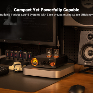 Amplificador de Audio <span class=keywords><strong>Fosi</strong></span> Audio MC331 Bt 2.0 Canales Estéreo con DAC Integrado, Mini Amplificador de Potencia de Escritorio Todo en Uno para el Hogar - Product Image 3