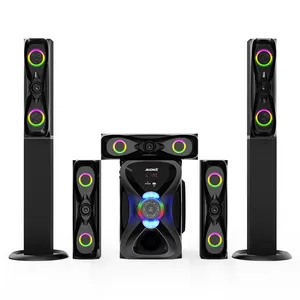 Aktif Home Theatre 5.1 Channel Sound Sistem Speaker dengan FM, Bluetooth, USB, SD, Remote Control