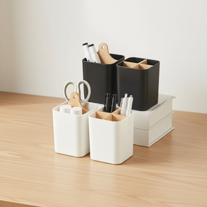 Soporte Ecológico de Bambú para Cepillos de Dientes y Portalápices, Biodegradable, para Hoteles, Oficinas y Baños - Product Image 1