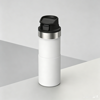 12oz 350ml Classic Trigger-Action Travel Mug Bouteille thermique en acier inoxydable à double paroi pour eau chaude et bouillante en déplacement